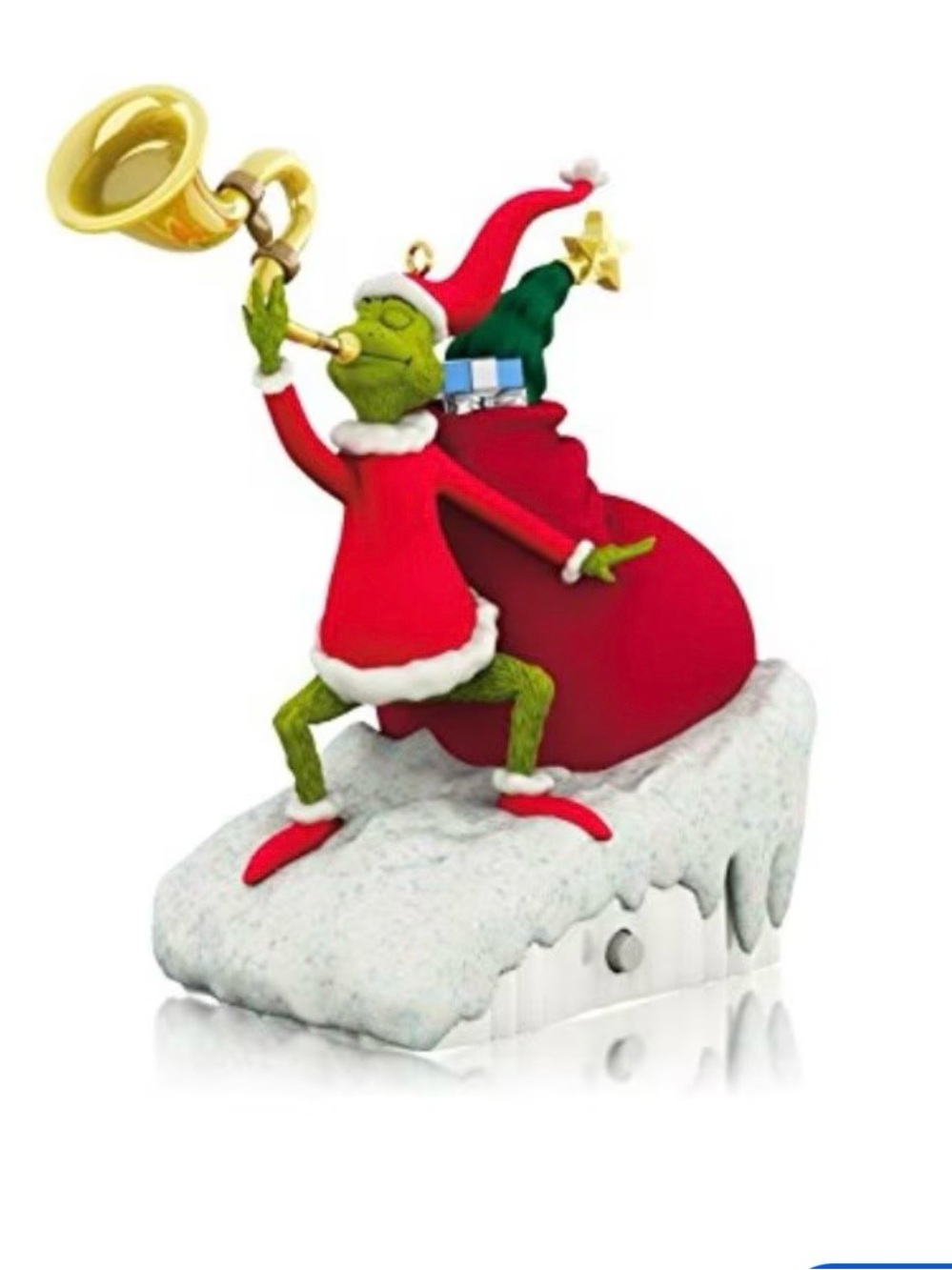 Hallmark Keepsake Ornament 2014 Dr. Seuss The Grinch's Heart Grew Three Sizes